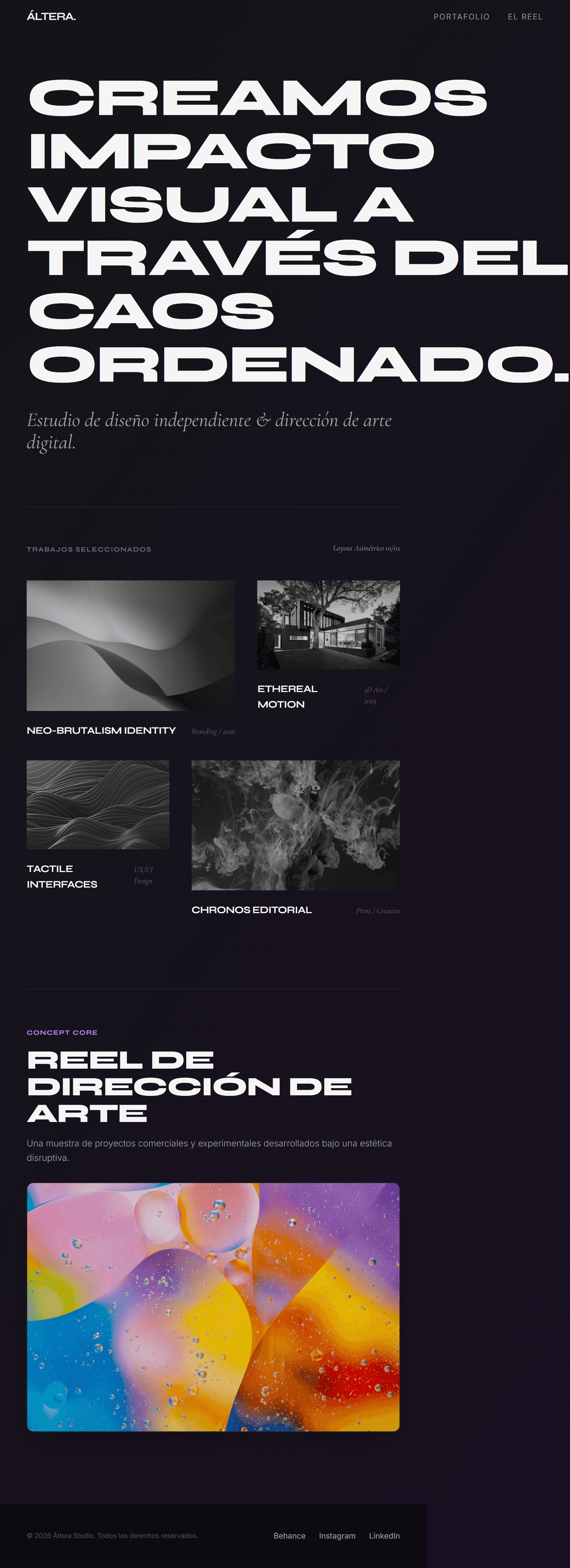 Plantilla 03 — Portfolio Creativo